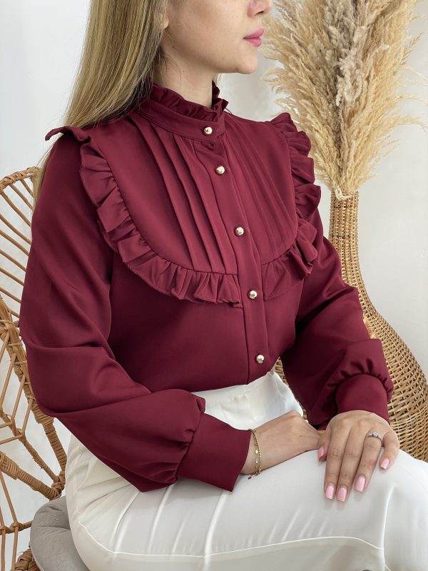 شومیز رگه دوزی چیندار