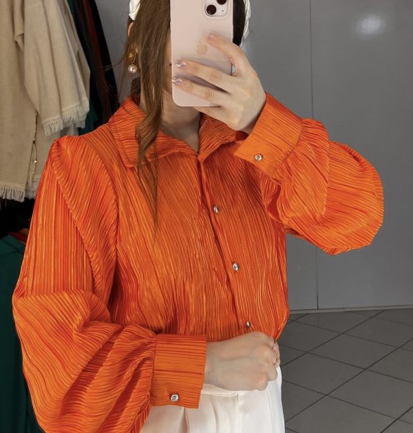 شومیز ساتن پلیسه